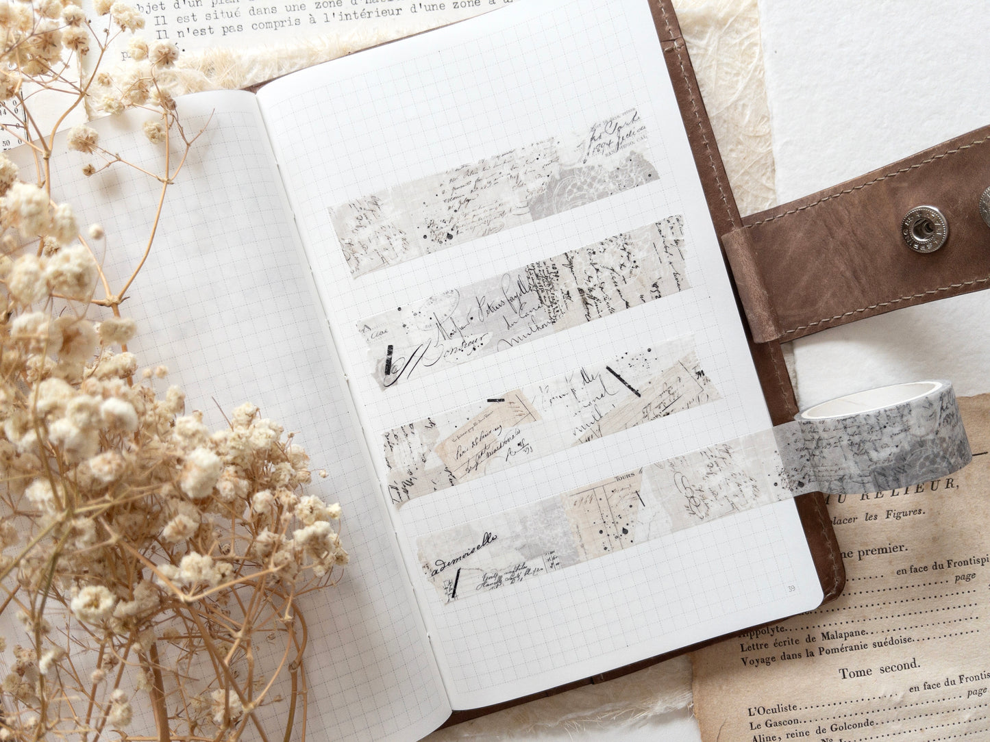 Vintage layers washi tape: French romance (20mm)