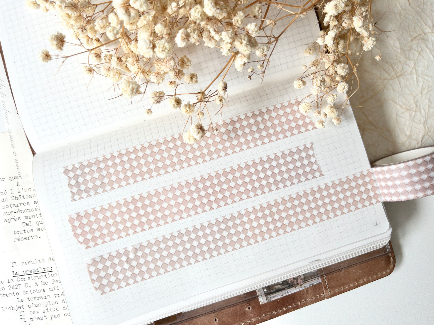Chequered washi tape: Little delights (20mm)