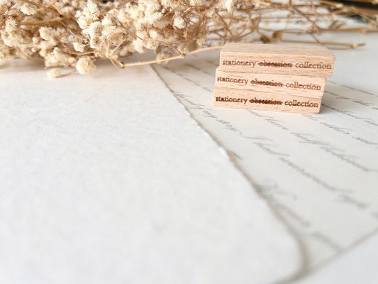 Mini quote rubber stamps: Stationery obsession