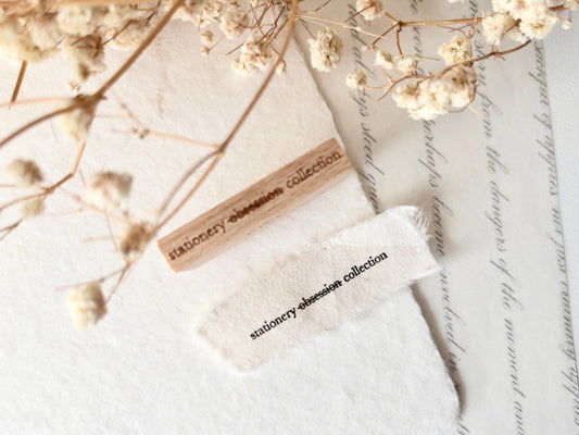 Mini quote rubber stamps: Stationery obsession
