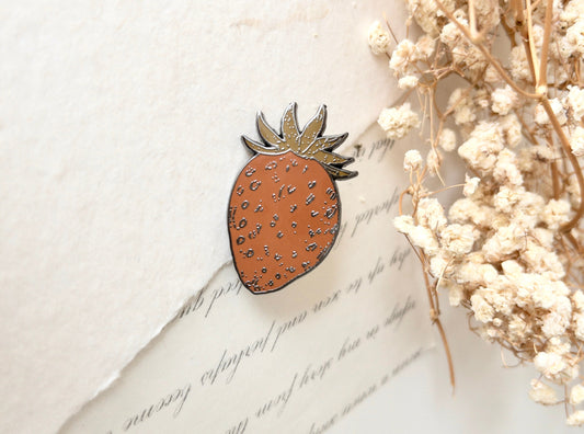 Strawberry enamel pin: Little delights
