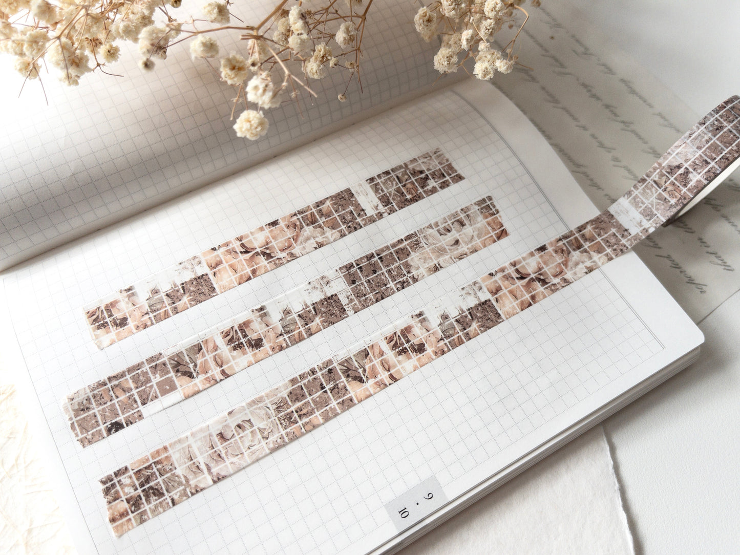 Worn tiles washi tape: Amantea collection (15mm)