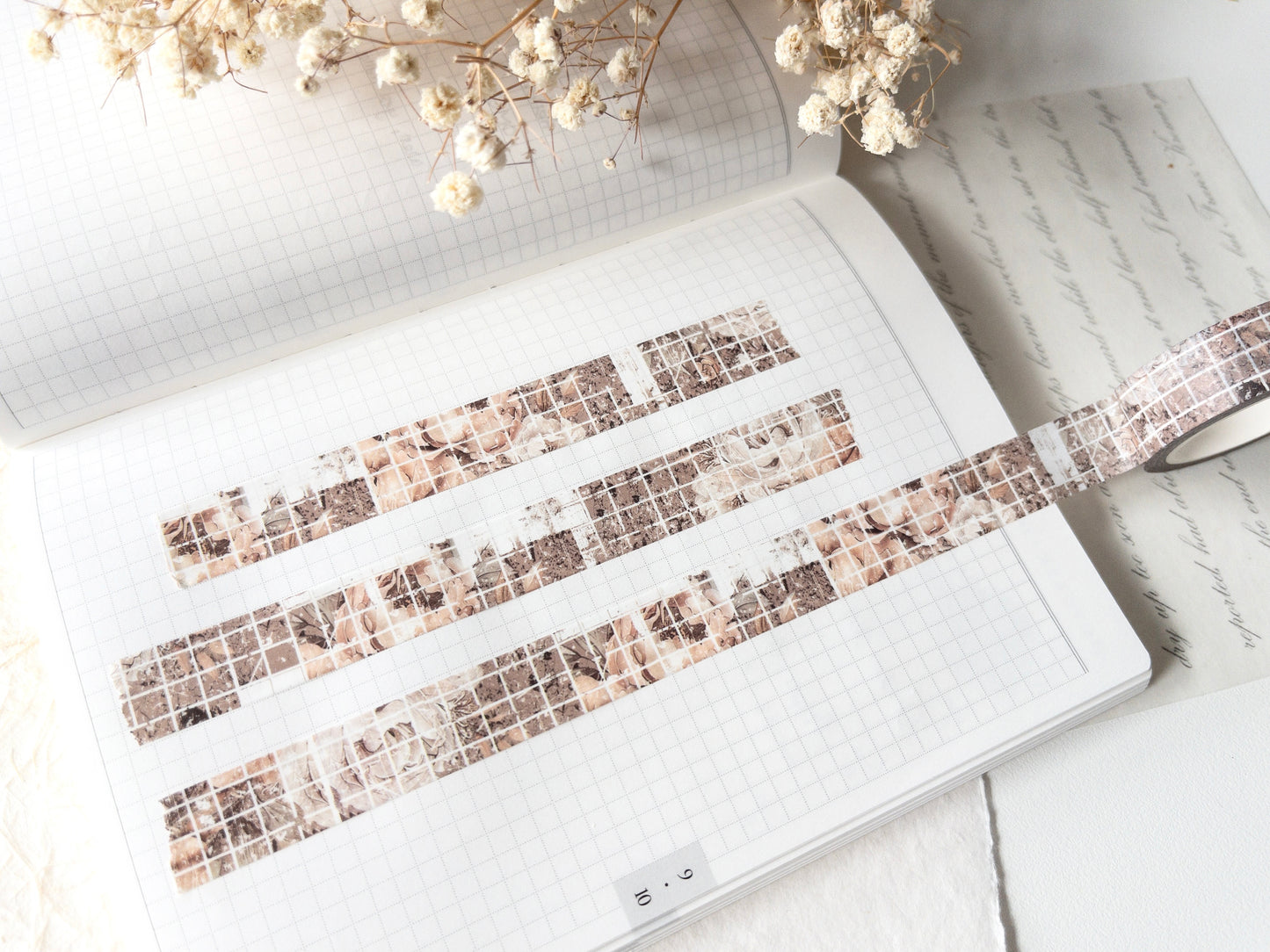 Worn tiles washi tape: Amantea collection (15mm)