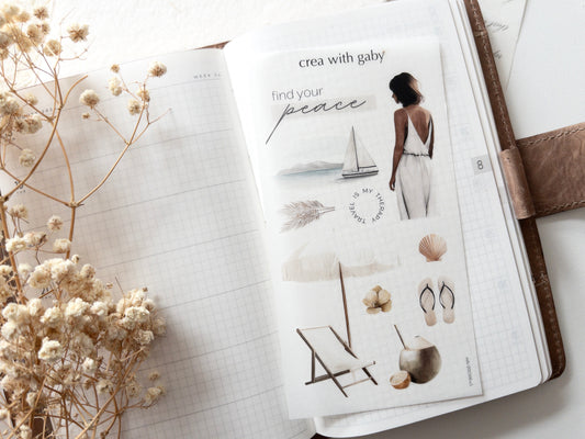 Deco stickers: Paradise (August 2025 sub kit)