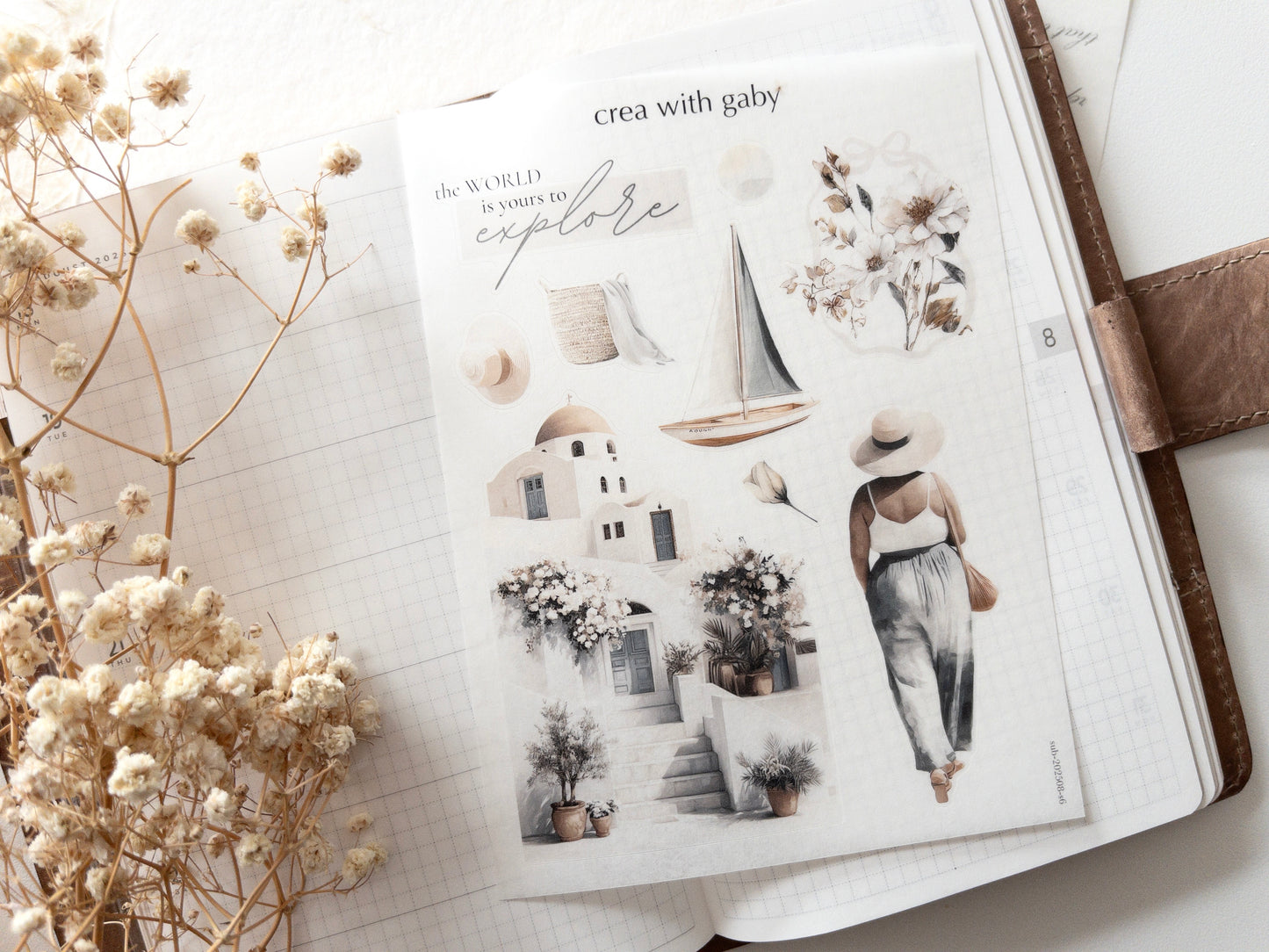 Deco stickers: Paradise (August 2025 sub kit)