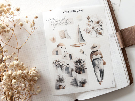 Deco stickers: Paradise (August 2025 sub kit)