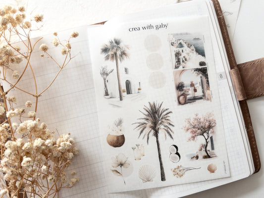 Deco stickers: Paradise (August 2025 sub kit)