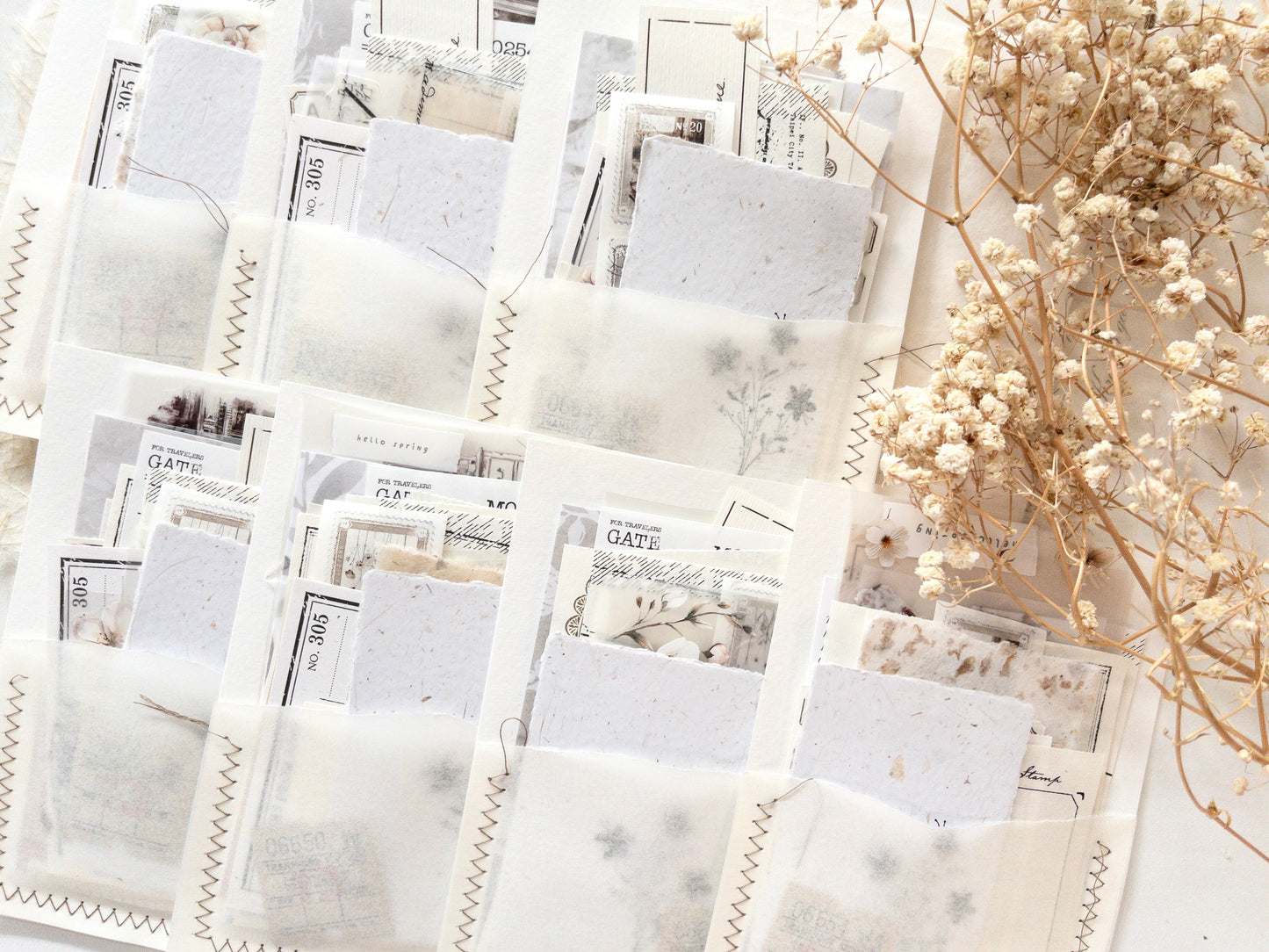 Ephemera pocket (20+ pieces)