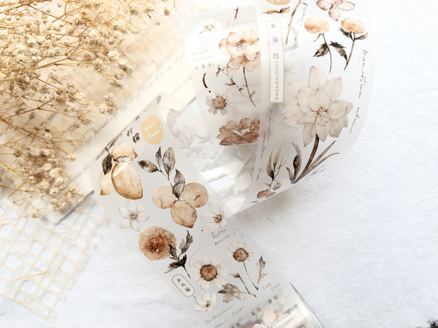 Freckles Tea vol. 3: White tea - Matte pet tape (Single loop)