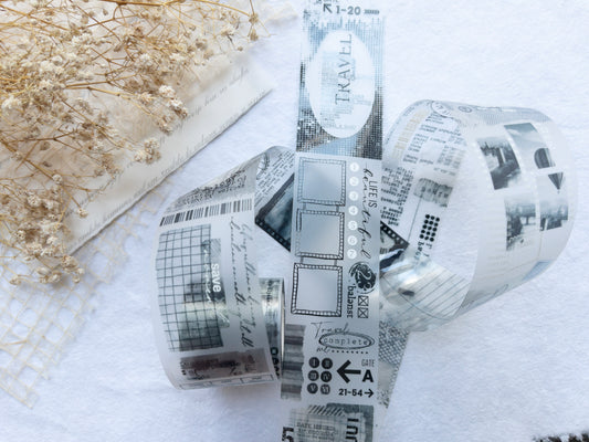 Journal Pages “Where to next” series - Matte pet tape (Single loop)