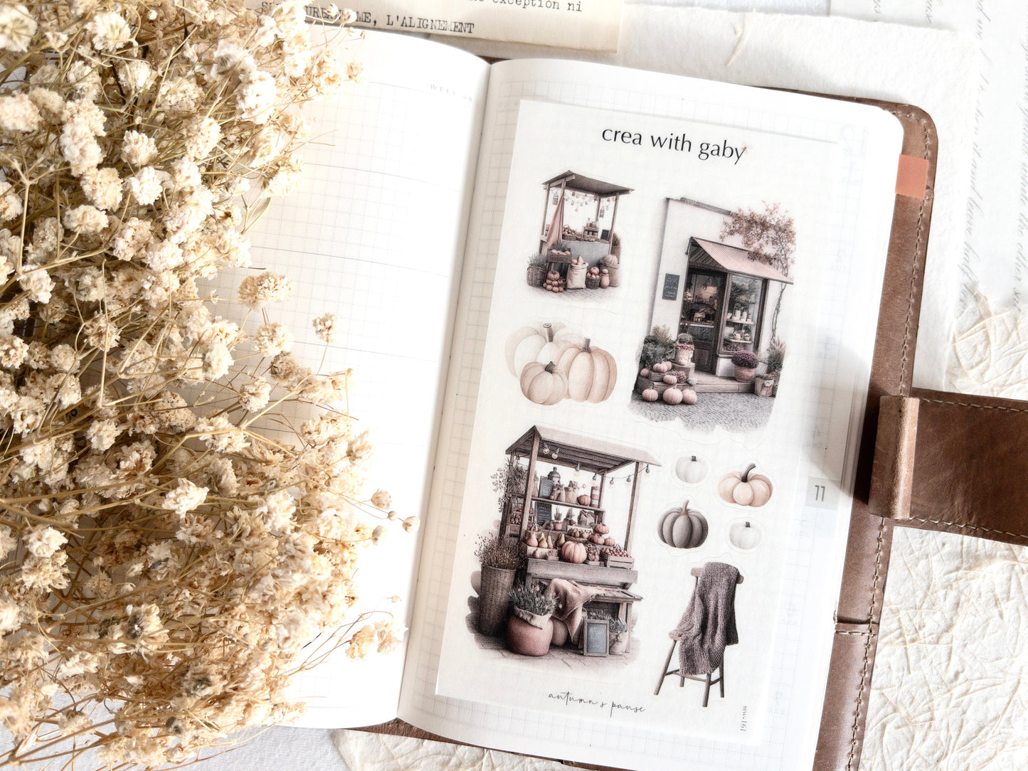 Autumn's pause sticker bundle (Save 20%)