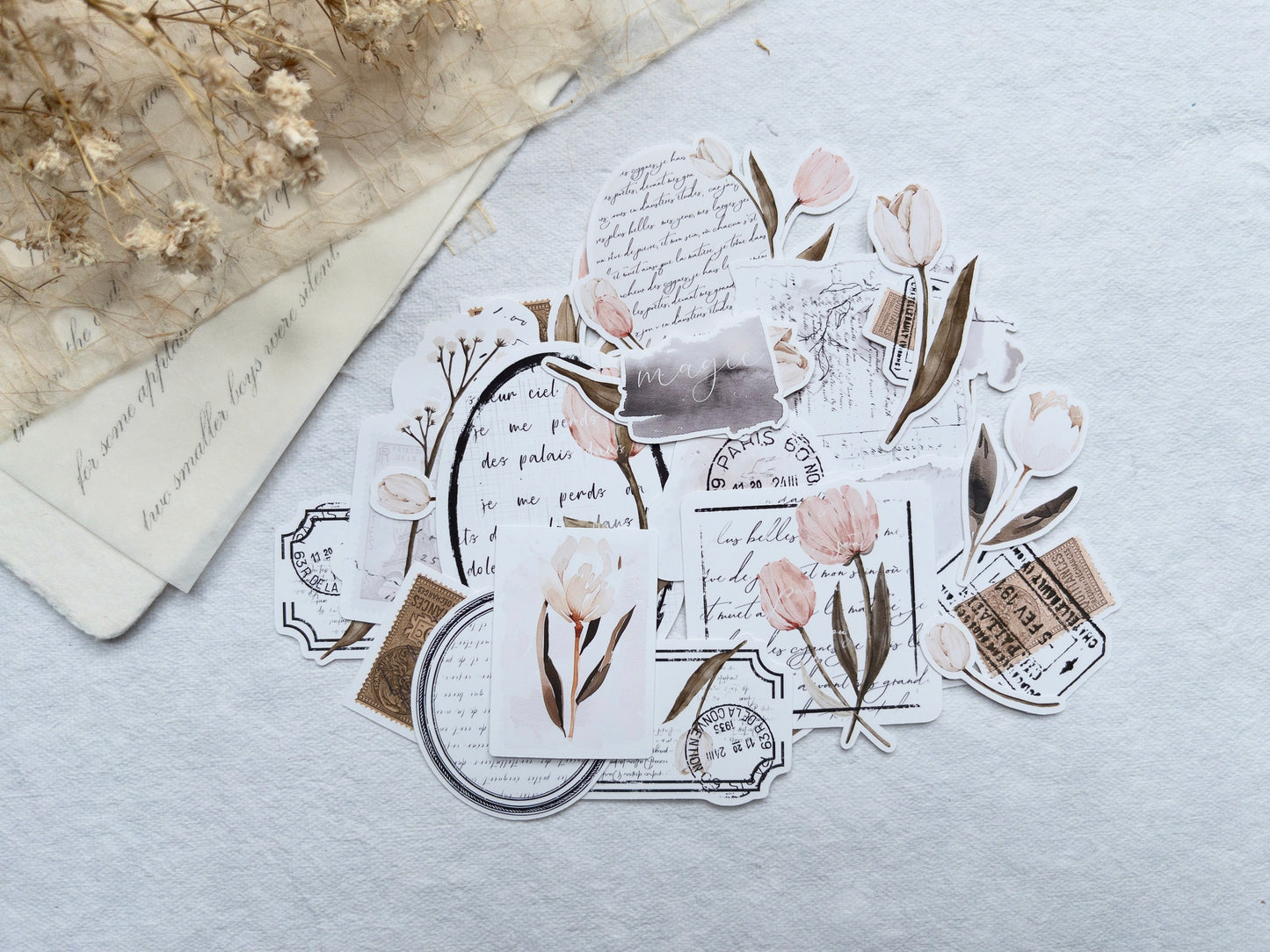 Deco sticker flakes: Magic collection (Set of 26)