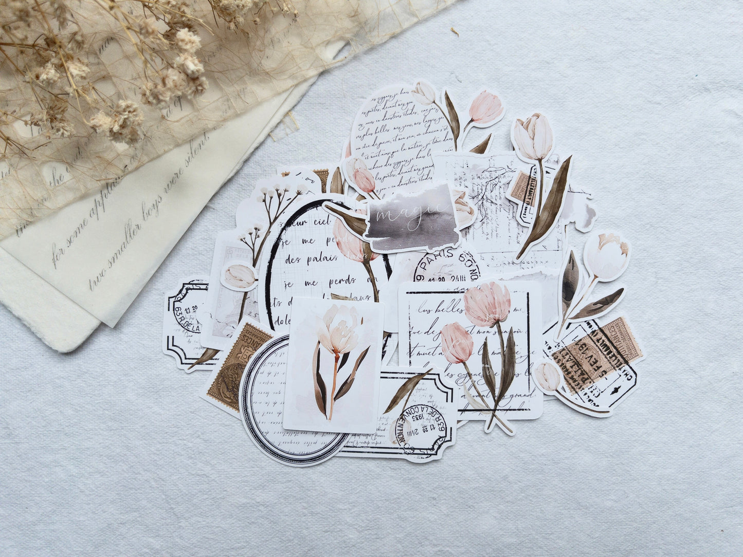 Deco sticker flakes: Magic collection (Set of 26)