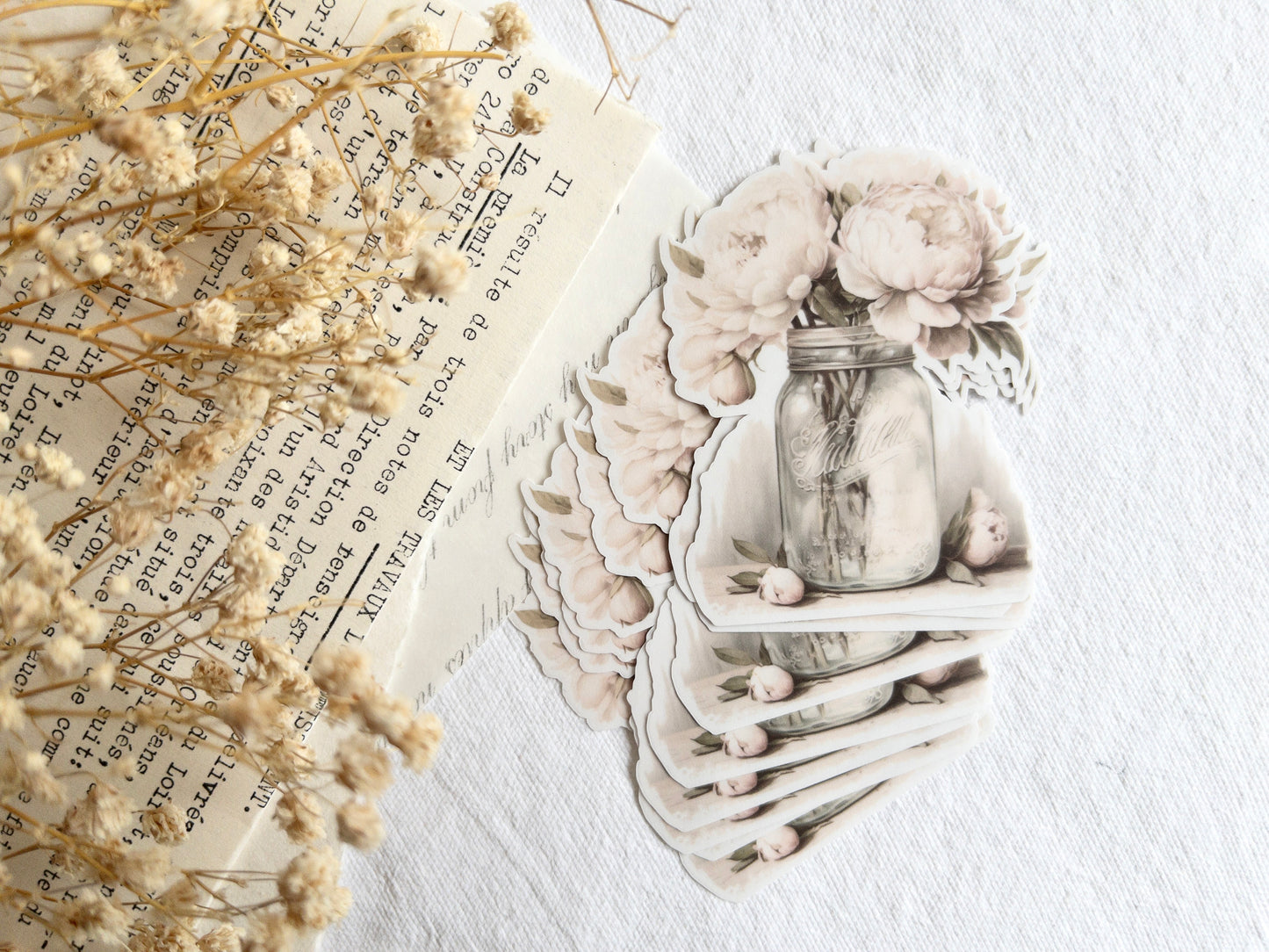 Deco sticker: Peonies