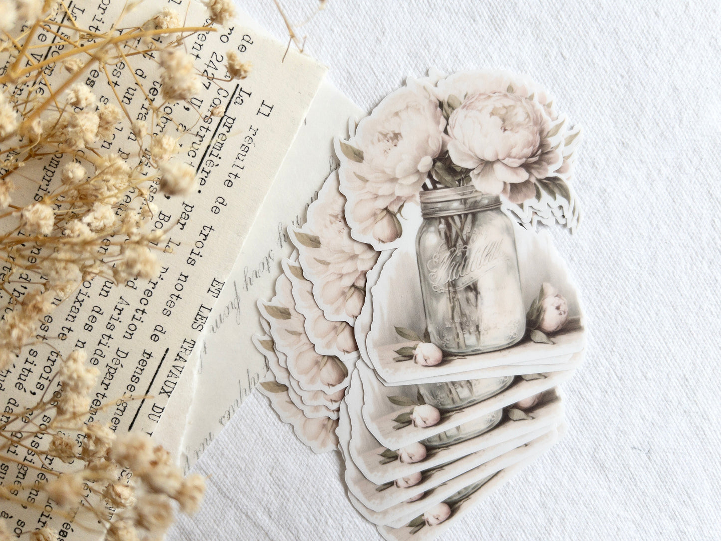 Deco sticker: Peonies