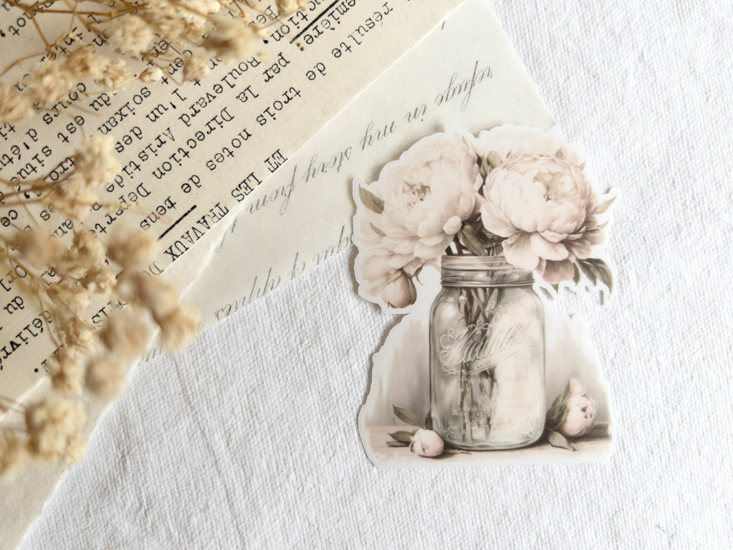 Deco sticker: Peonies
