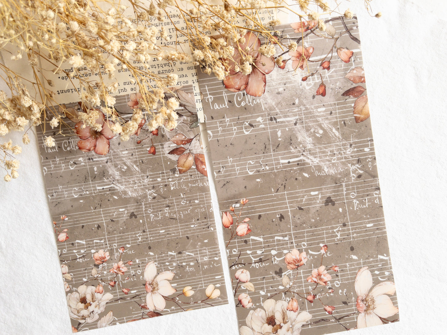 Sticker dashboard: Warm florals II