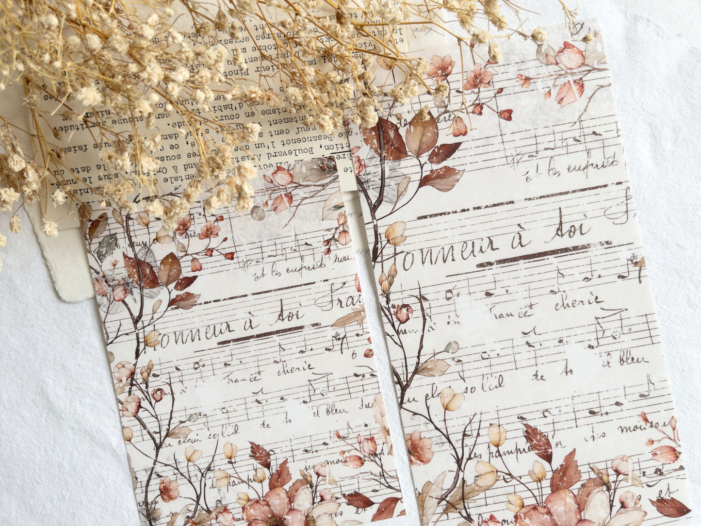 Sticker dashboard: Warm florals