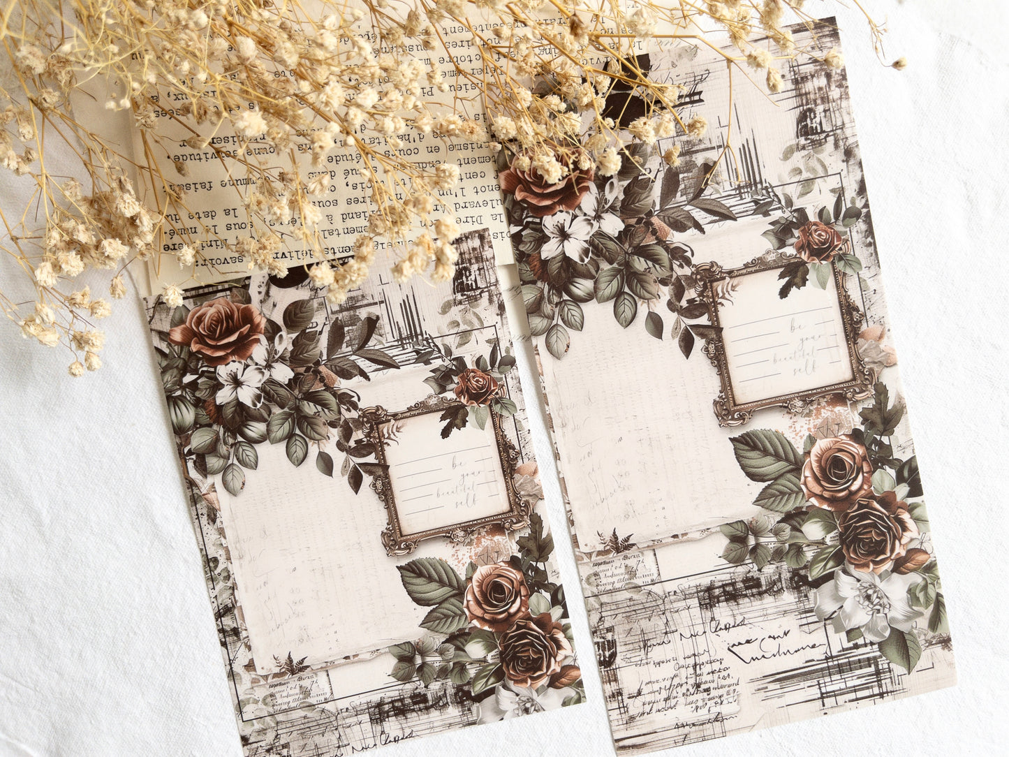 Sticker dashboard: Vintage roses