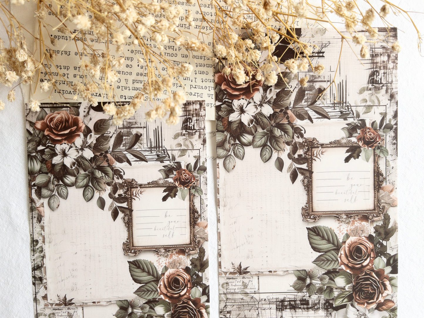 Sticker dashboard: Vintage roses