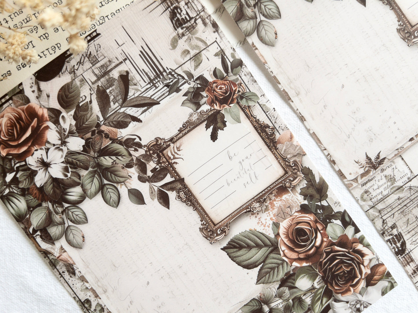 Sticker dashboard: Vintage roses