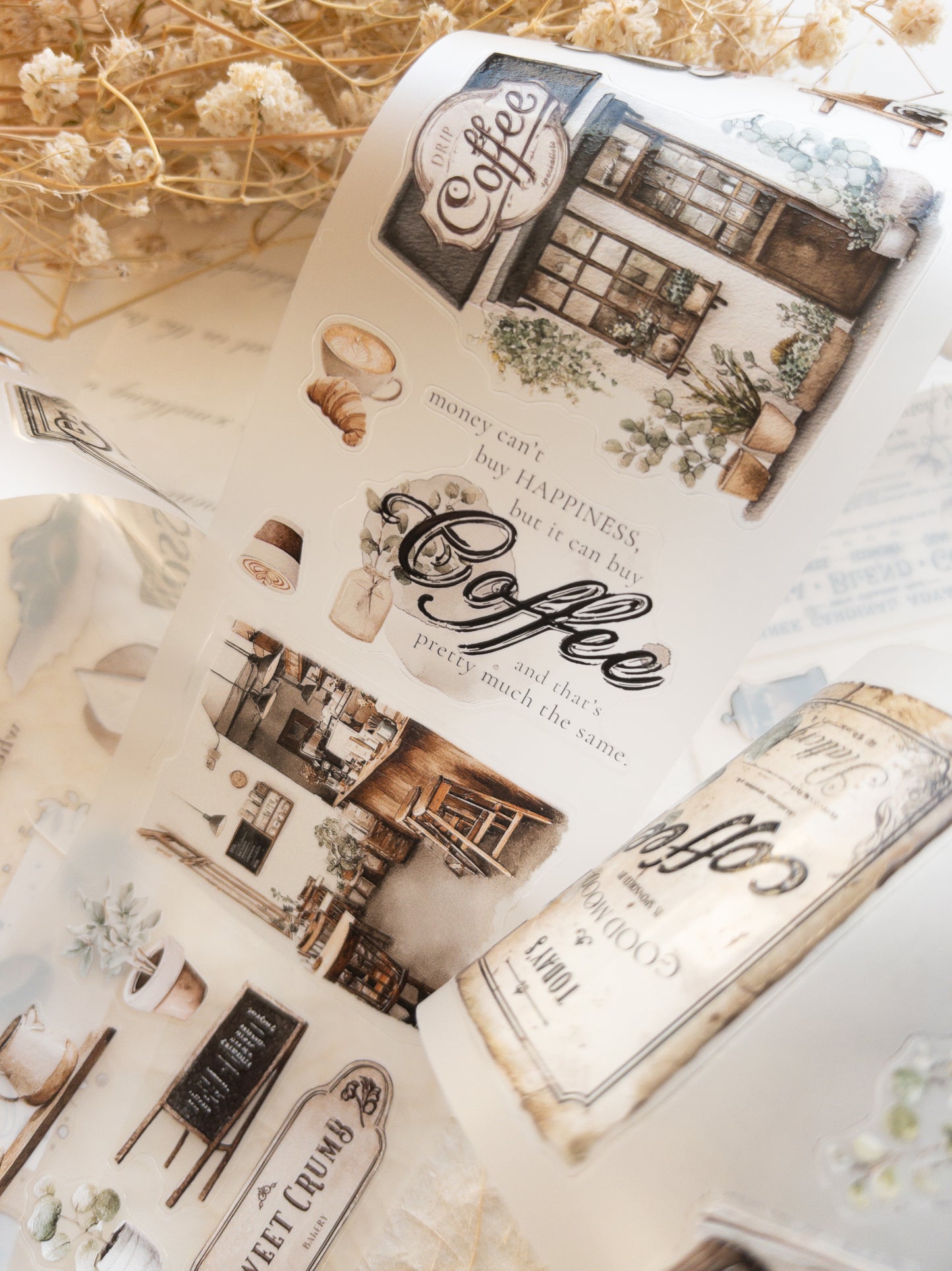 Pre-cut PET tape: Rustic Roast