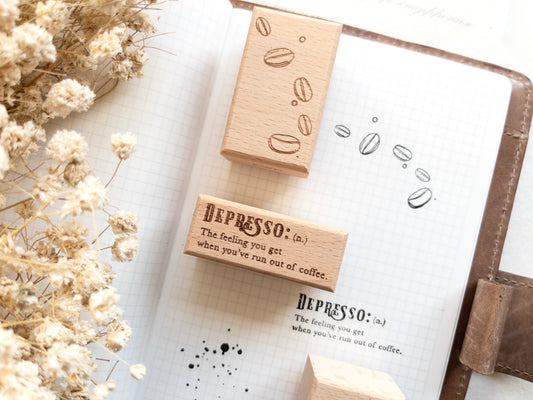 Coffee stamp set: Rustic roast (Set of 3)