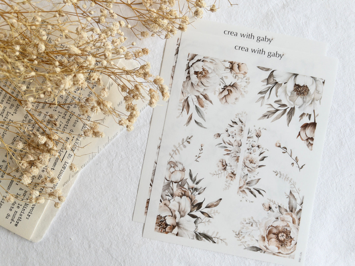 Floral corner stickers: Amantea collection (126)