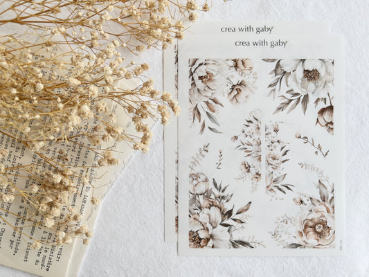 Floral corner stickers: Amantea collection (126)