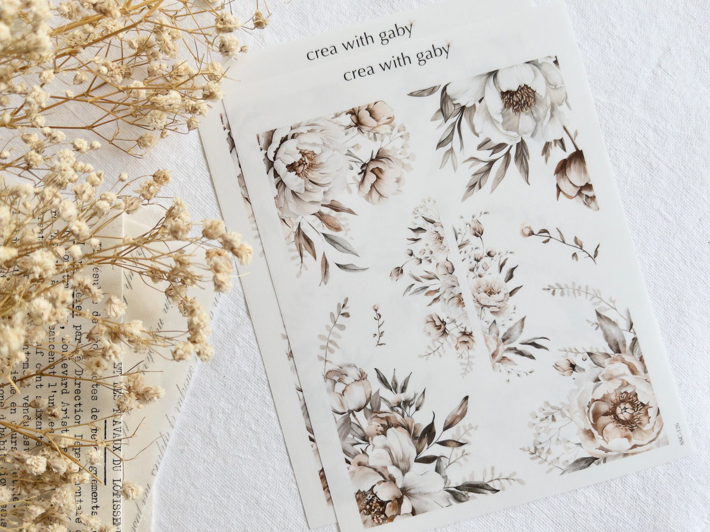 Floral corner stickers: Amantea collection (126)