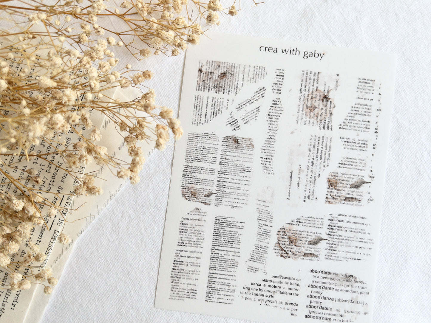 Torn paper stickers: Amantea collection (125)