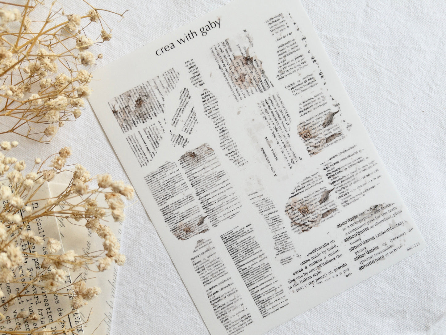 Torn paper stickers: Amantea collection (125)