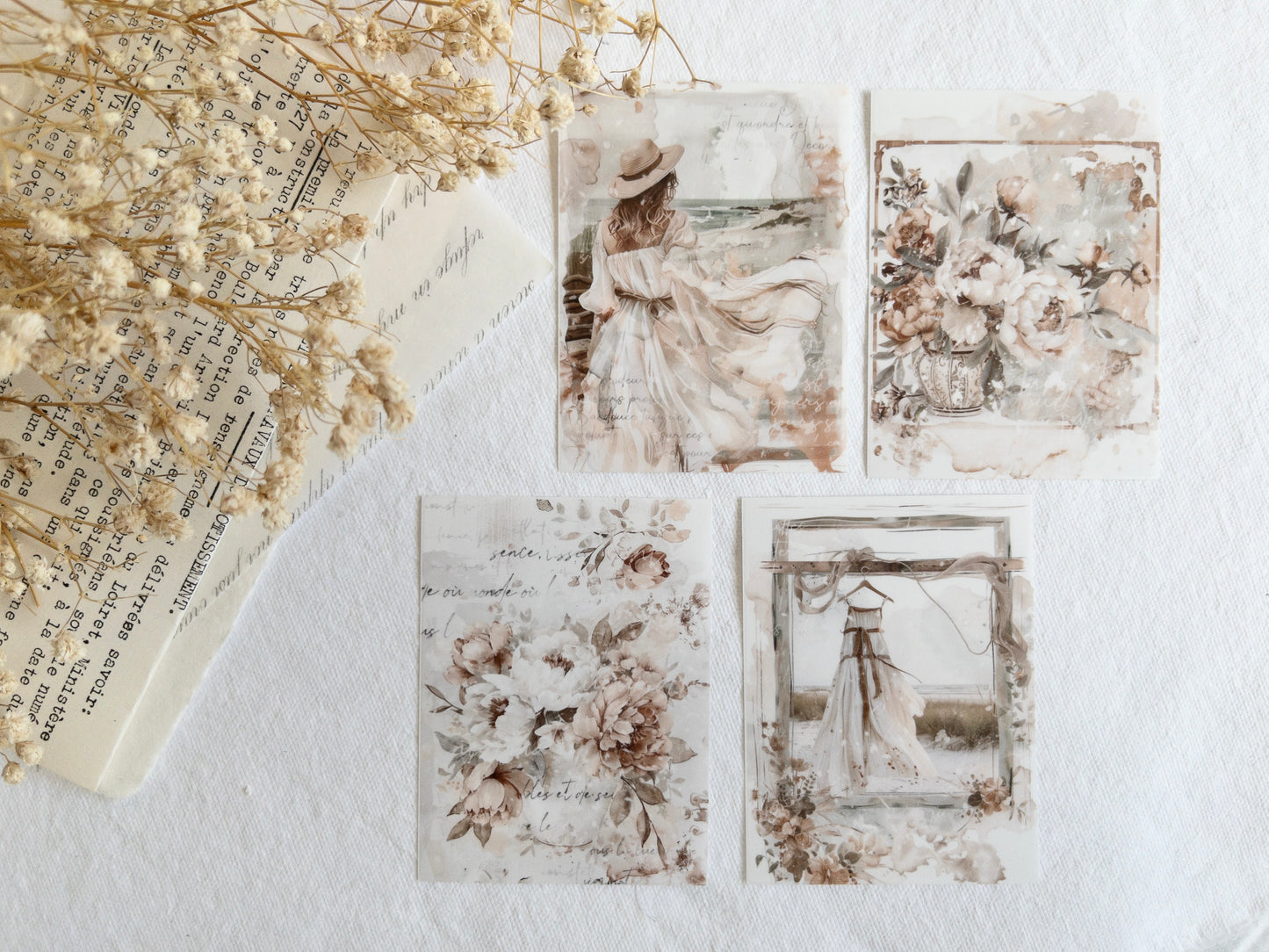 Small deco stickers: Set of 4