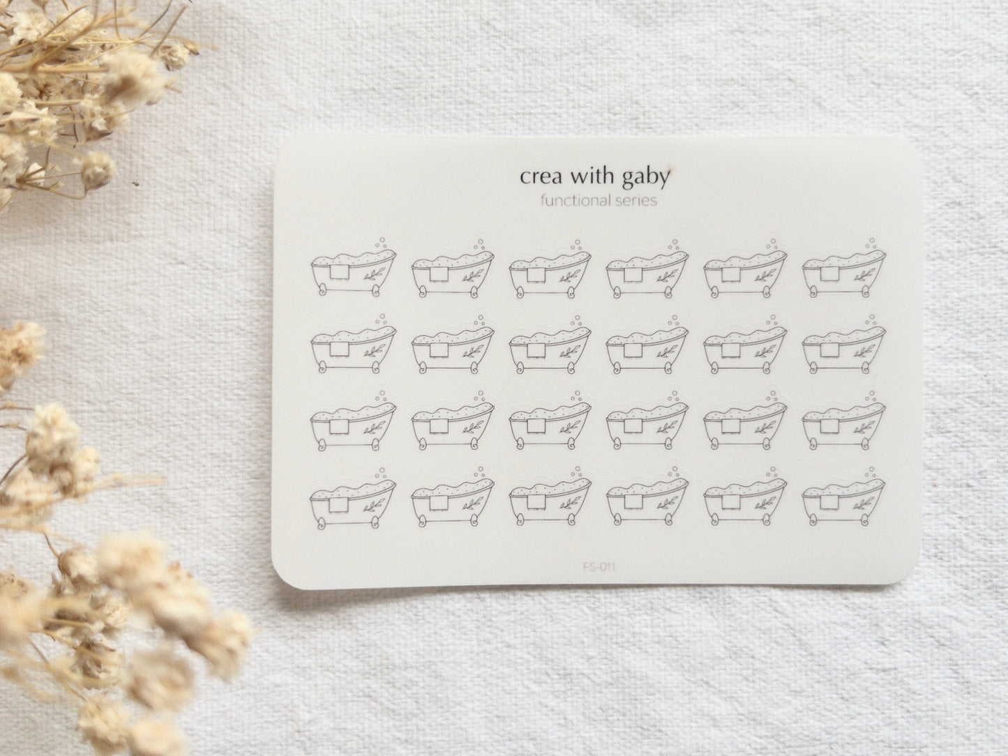 Functional series: Bath, self-care icons