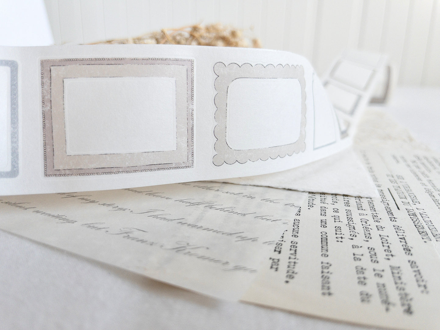 Pre-cut washi tape: Frames - Afternoon tea collection (December 2025 sub kit)