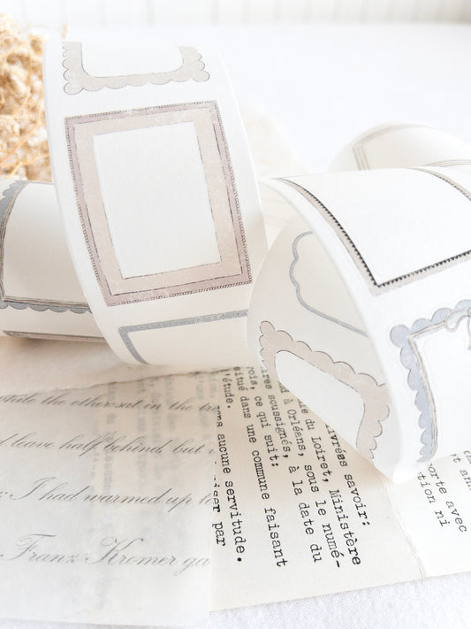 Pre-cut washi tape: Frames - Afternoon tea collection (December 2025 sub kit)