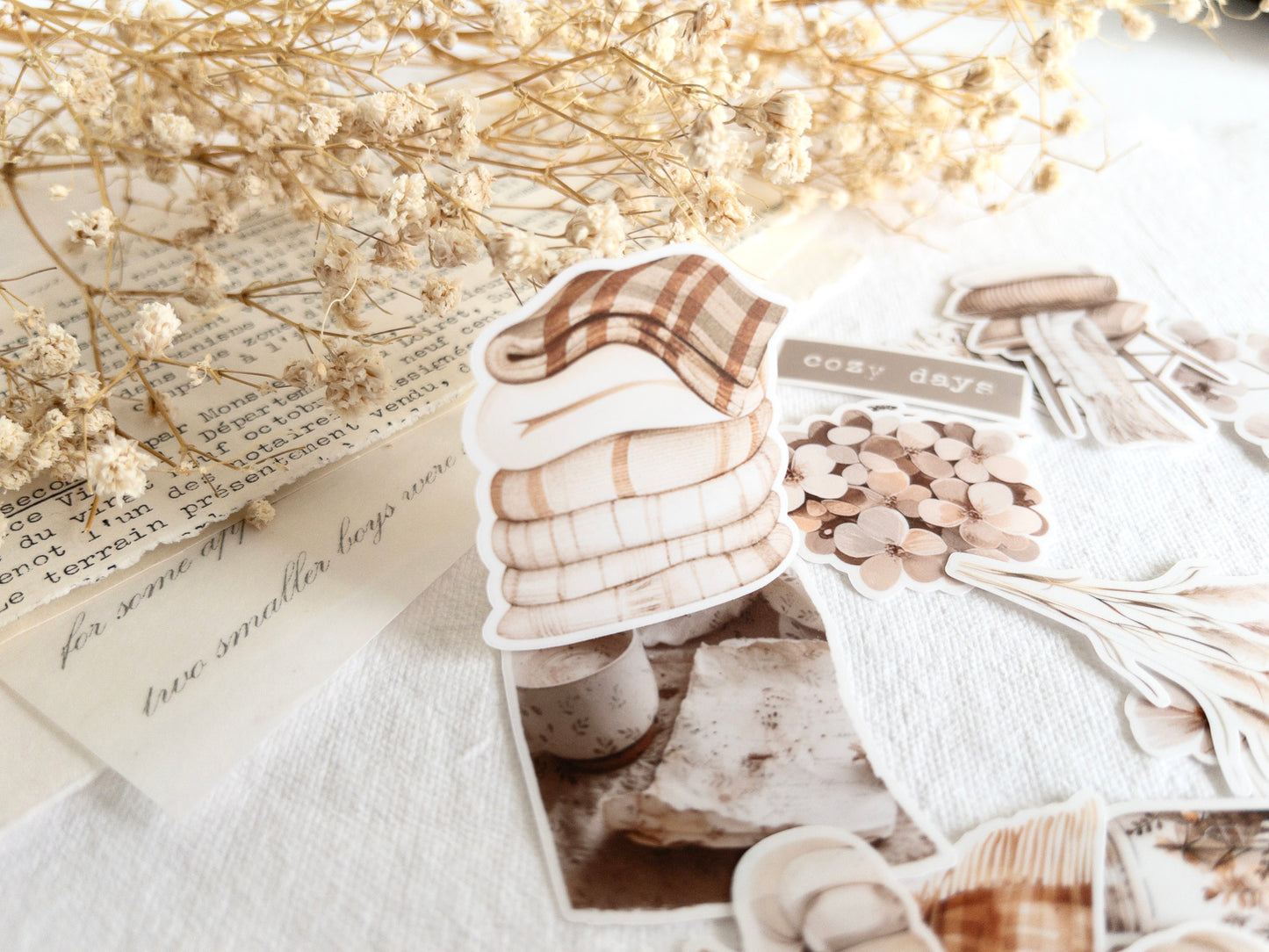 Deco sticker flakes: Autumn collection (Set of 36)