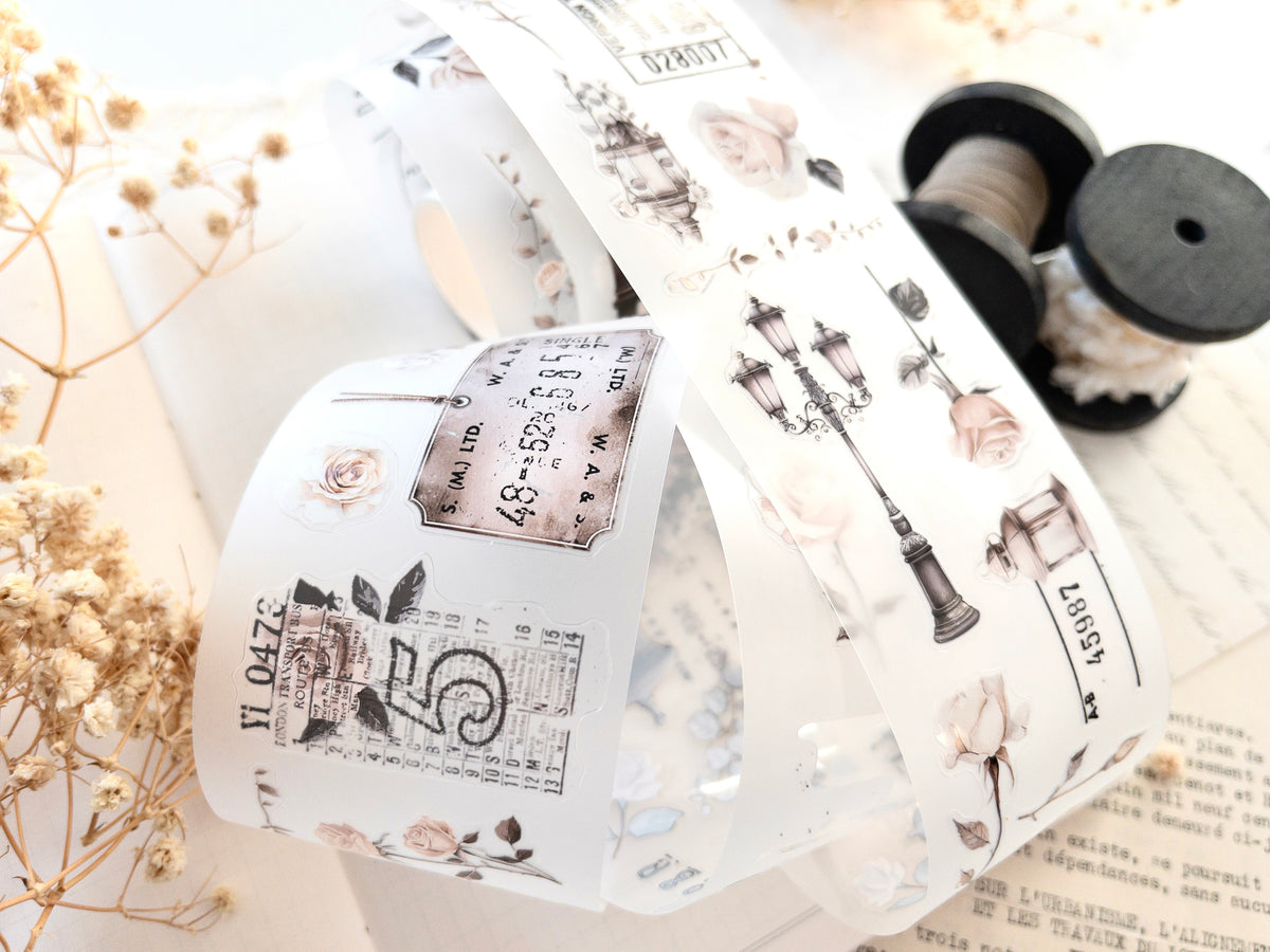 Pre-cut PET tape: Rose Post