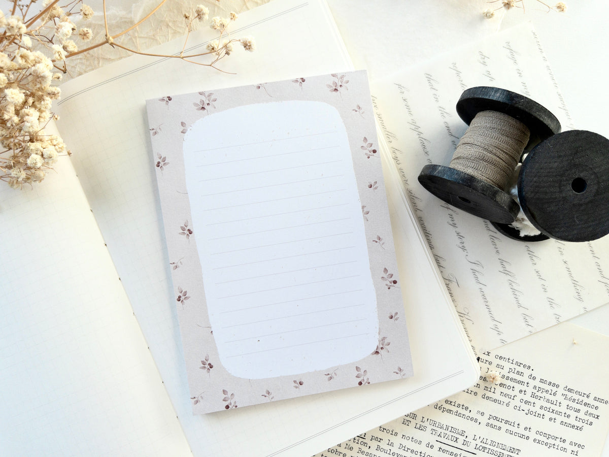 Floral notepad (A6)