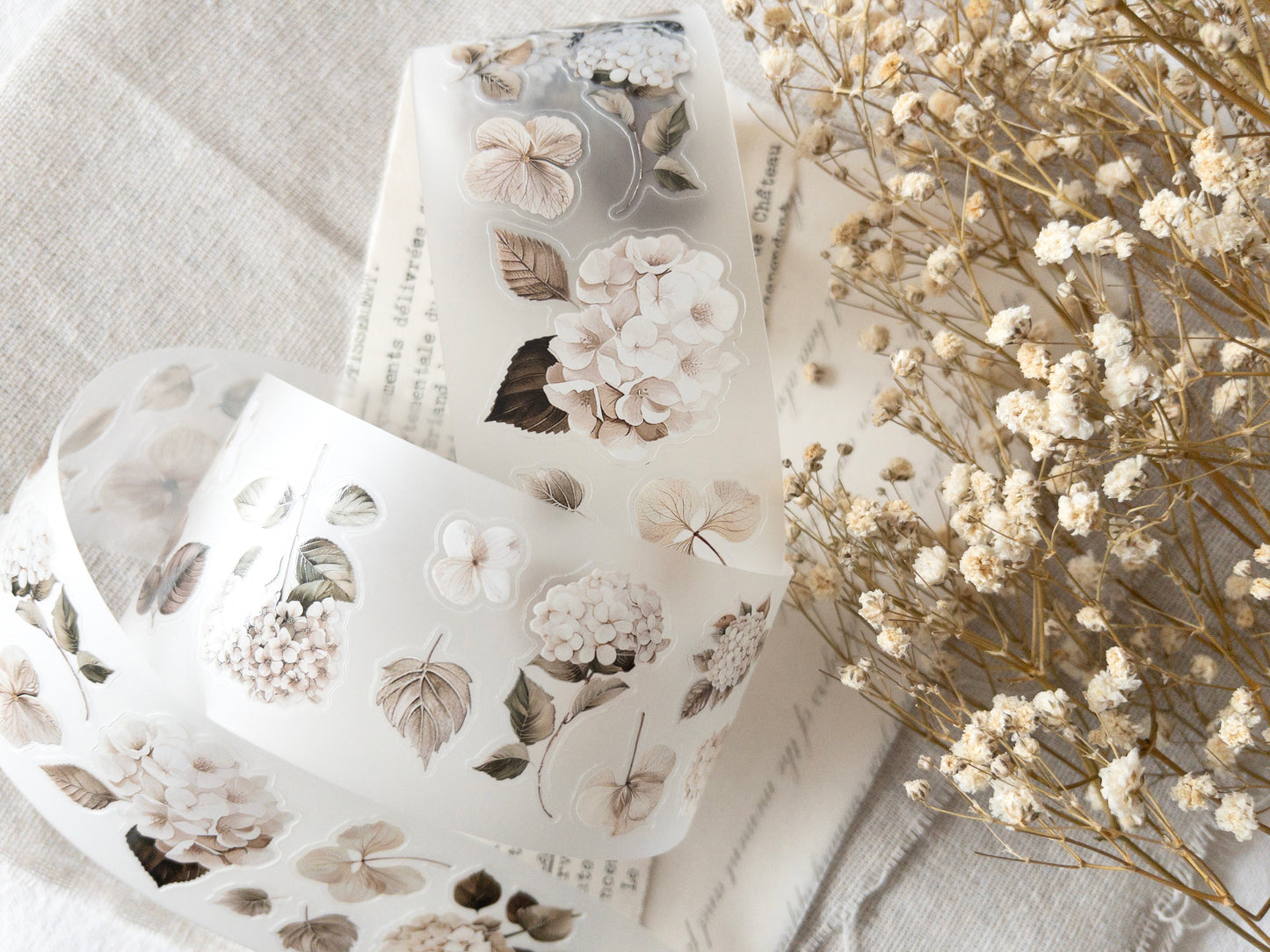 Pre-cut PET tape: Memories vol 2 - Hortensia