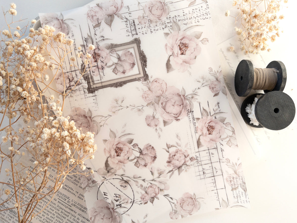 A4 Vellum: The blooming archive (shipped folded in half)