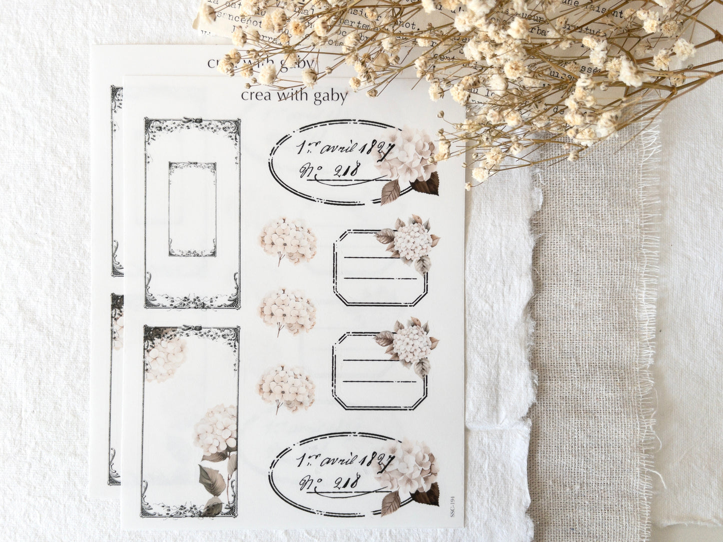 Vintage frame stickers: Memories vol 2 (194)