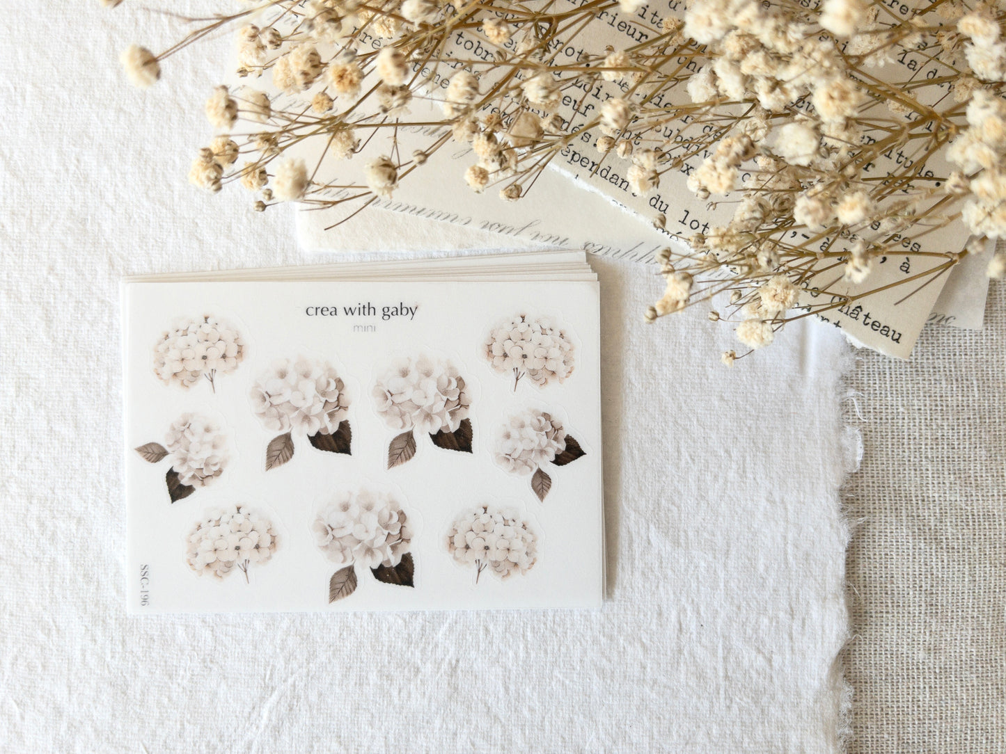 Mini stickers: Hydrangea blooms - Memories vol 2 (196)