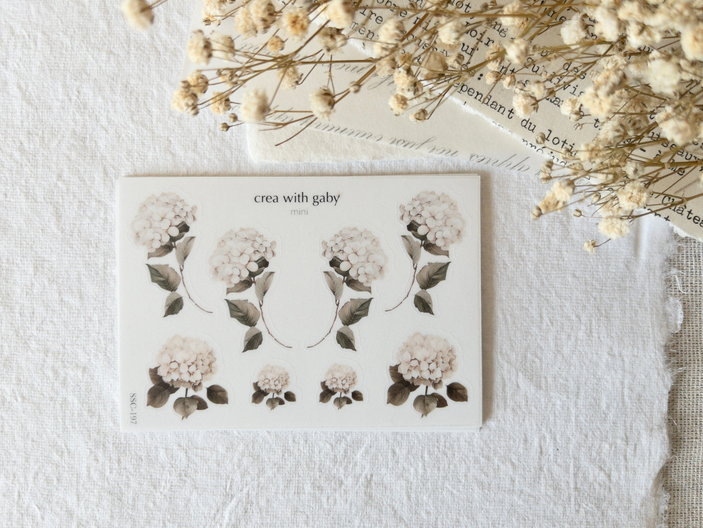 Mini stickers: Hydrangeas - Memories vol 2 (197)