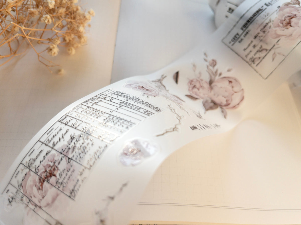 Pre-cut PET tape: The Blooming Archive