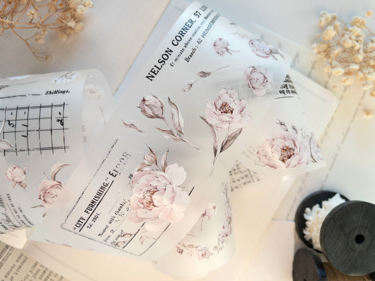 Pre-cut PET tape: The Blooming Archive