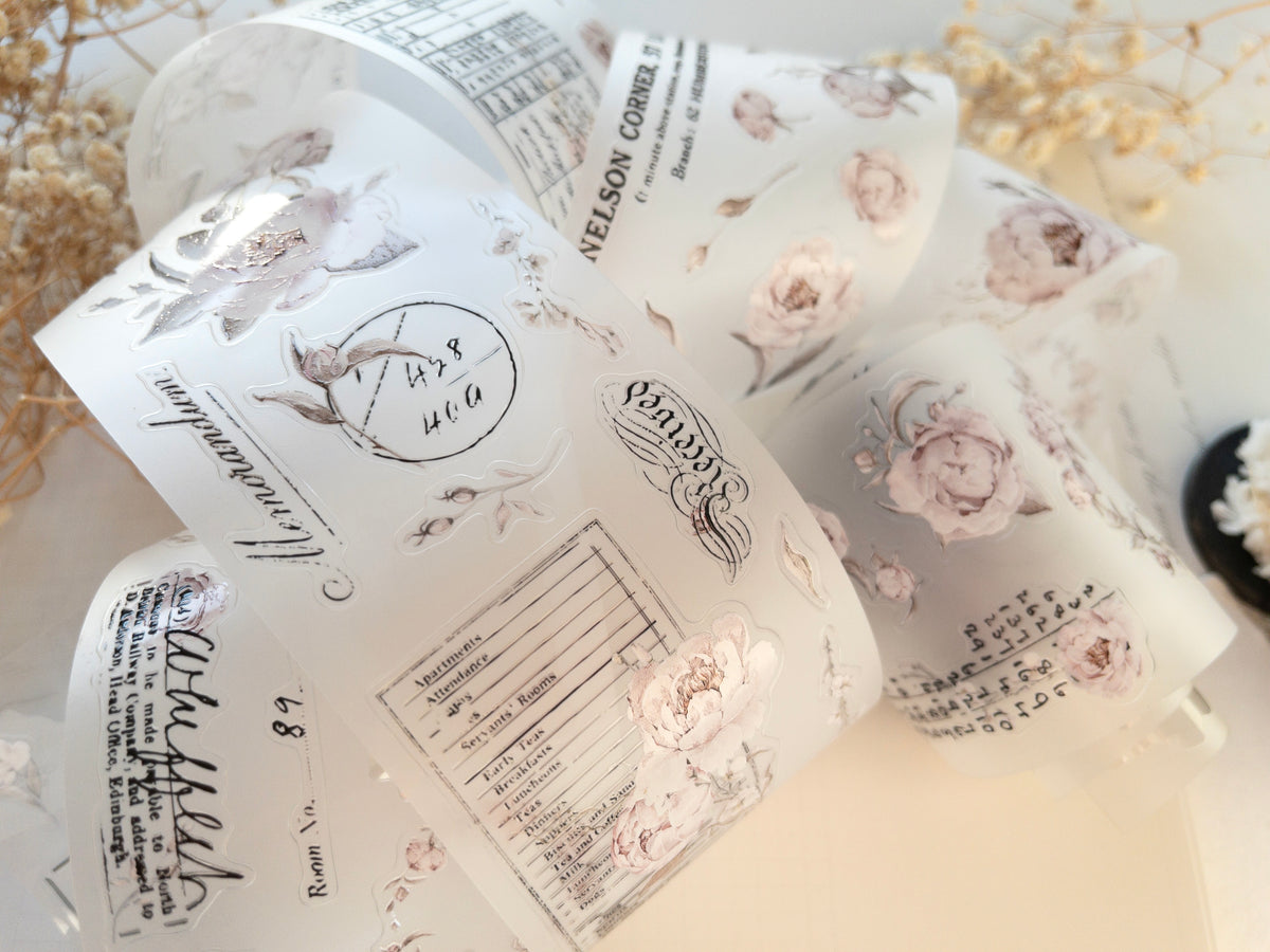 Pre-cut PET tape: The Blooming Archive