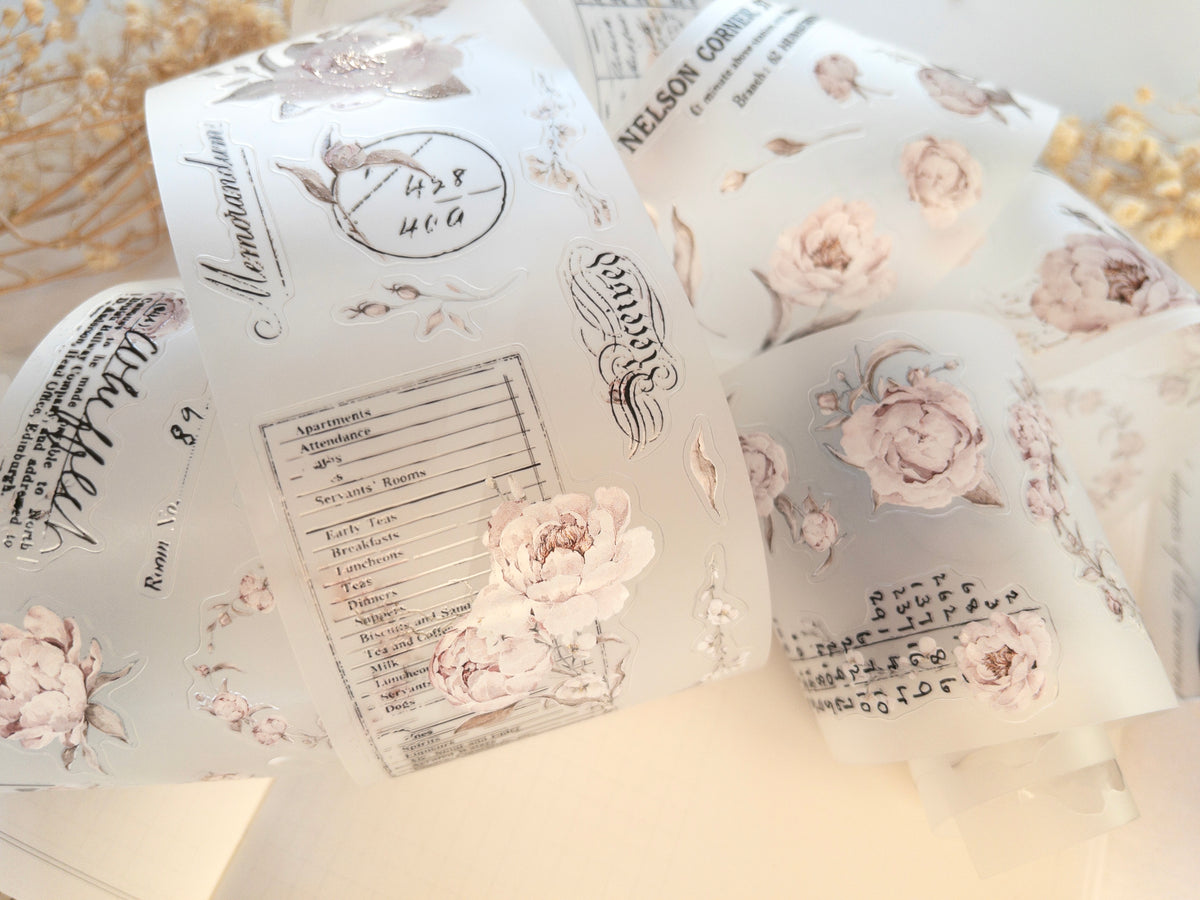 Pre-cut PET tape: The Blooming Archive