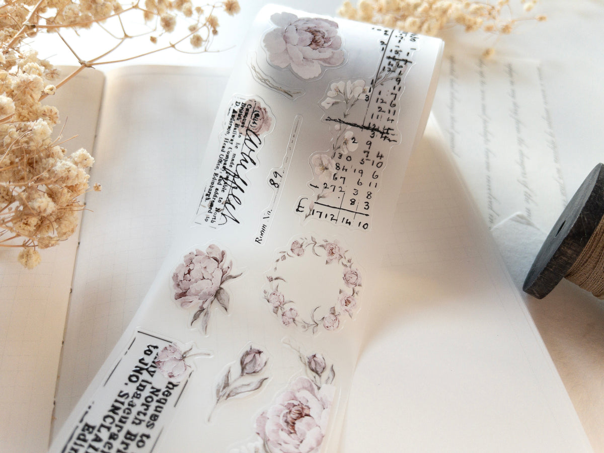Pre-cut PET tape: The Blooming Archive