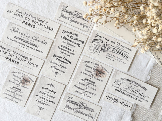Vintage French labels: Memories vol 2 (Set of 14)